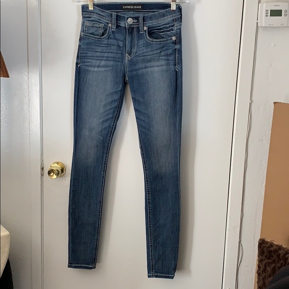 Blue jean leggings - Picture 1 of 3